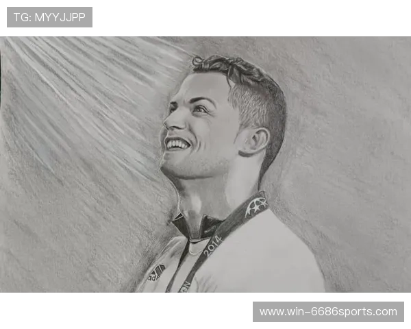 足球女星素描头像艺术风格创作展现动感与魅力